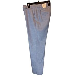 NWT Talbots Hampshire Ankle Pant Slate Blue Size 12P Dress Work Trousers $119